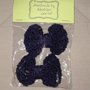 Handmade Crochet Bow Set